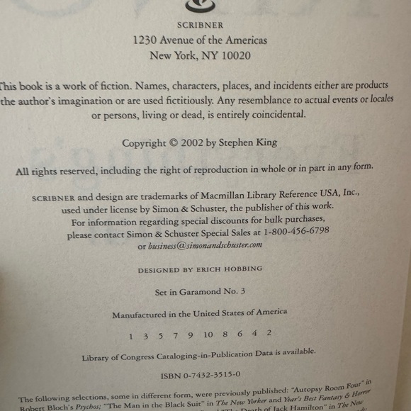 Everything's Eventual by Stephen King Vintage 2002 Hardcover - Picture 10 of 15